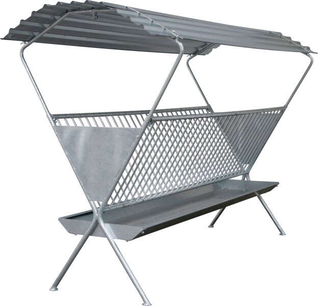 Futterraufe mit Dach